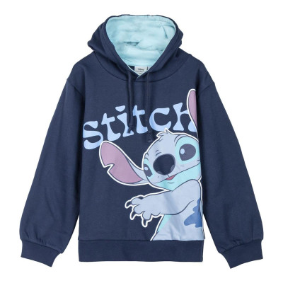 Hooded Sweatshirt for Girls Stitch Dark blue