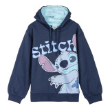 Hooded Sweatshirt for Girls Stitch Dark blue