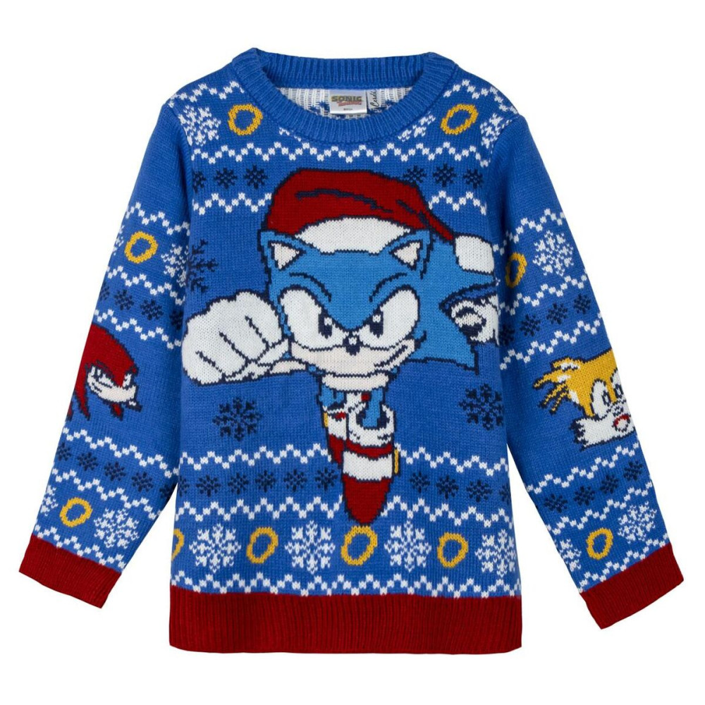 Sweater Sonic Blue Christmas 8 Years