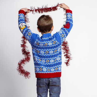 Sweater Sonic Blue Christmas 8 Years