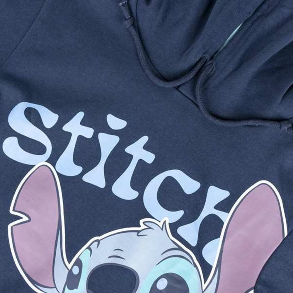 Hooded Sweatshirt for Girls Stitch Dark blue