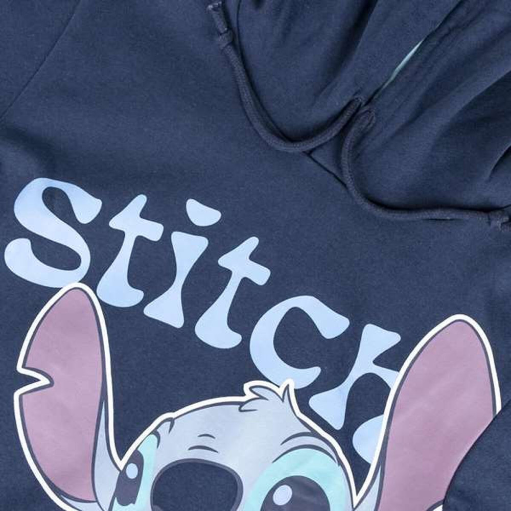 Hooded Sweatshirt for Girls Stitch Dark blue