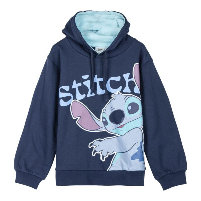 Hooded Sweatshirt for Girls Stitch Dark blue