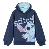 Hooded Sweatshirt for Girls Stitch Dark blue