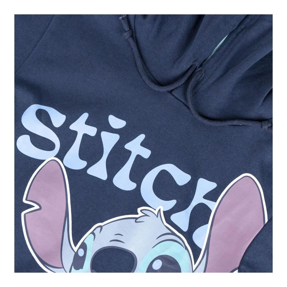 Hooded Sweatshirt for Girls Stitch Dark blue