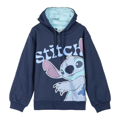 Hooded Sweatshirt for Girls Stitch Dark blue