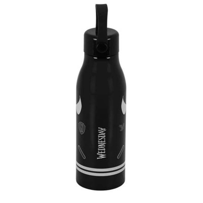 Water bottle Wednesday Black Stainless steel 700 ml