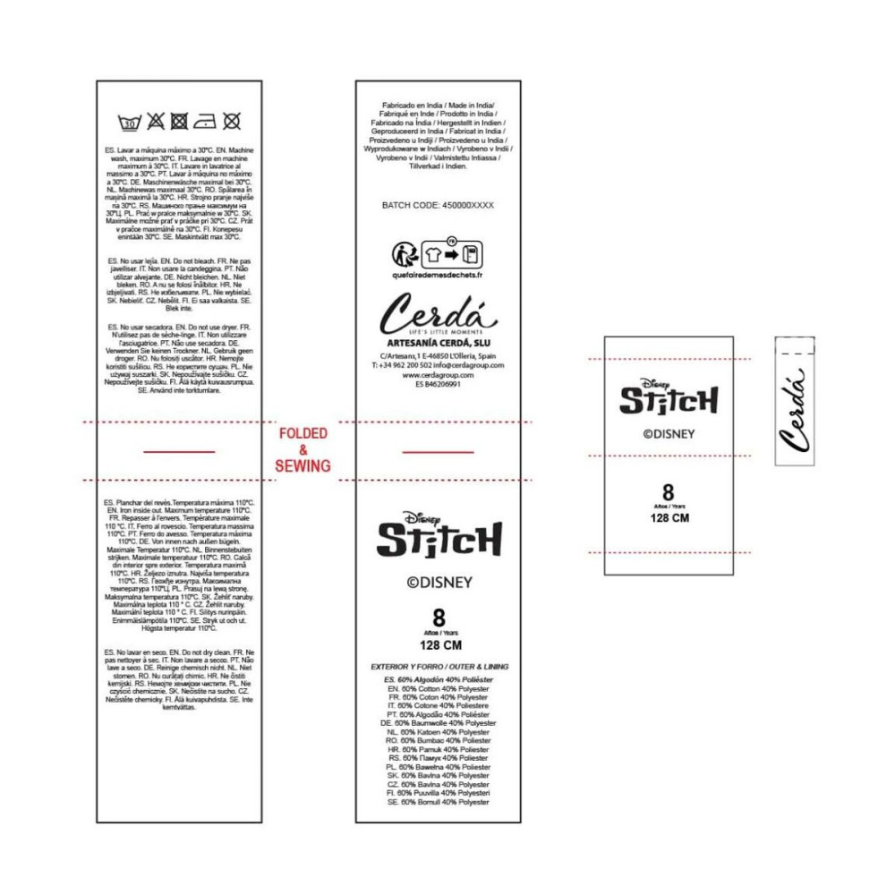 Children’s Hoodie Stitch Blue