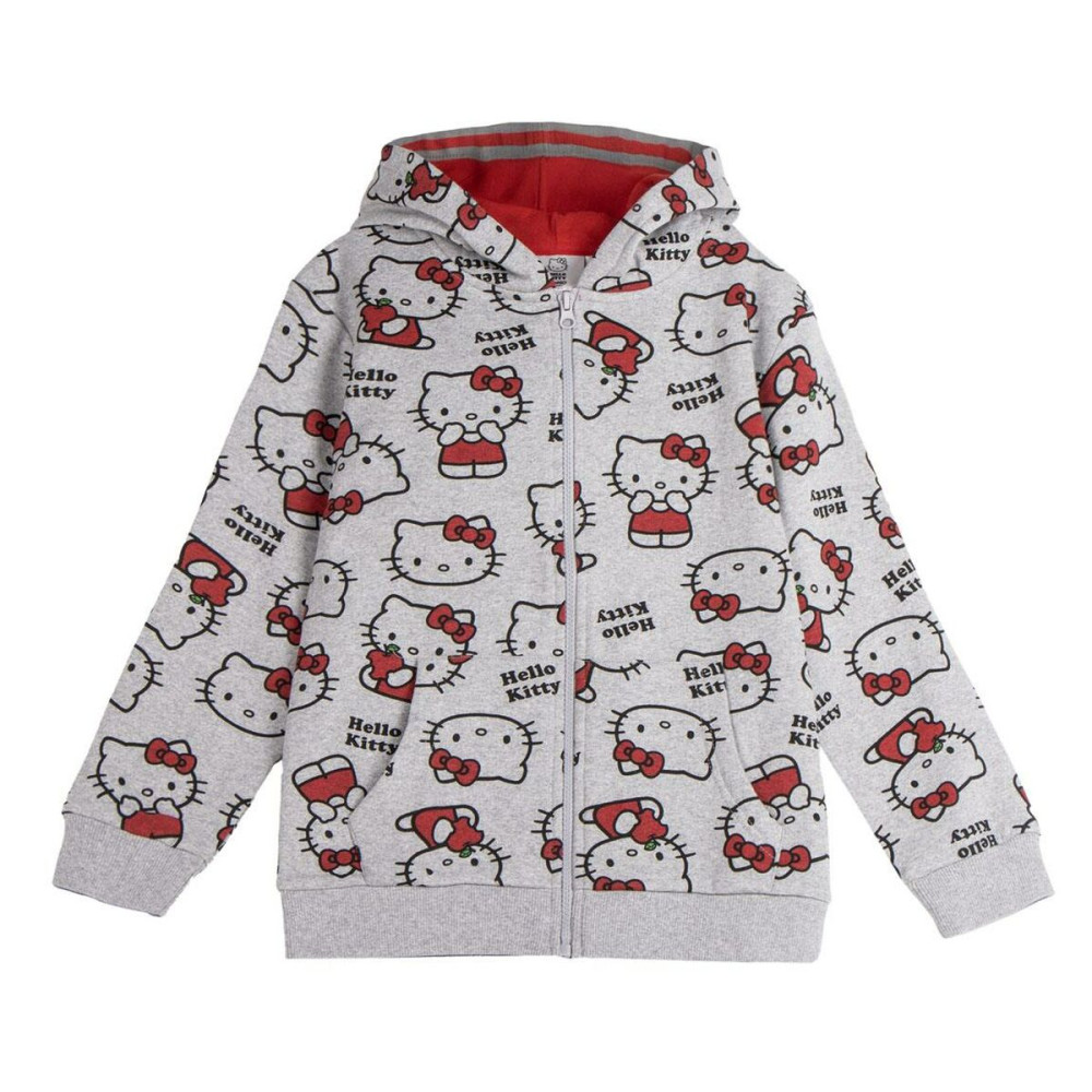 Hooded Sweatshirt for Girls Hello Kitty Grey