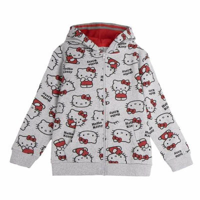 Hooded Sweatshirt for Girls Hello Kitty Grey