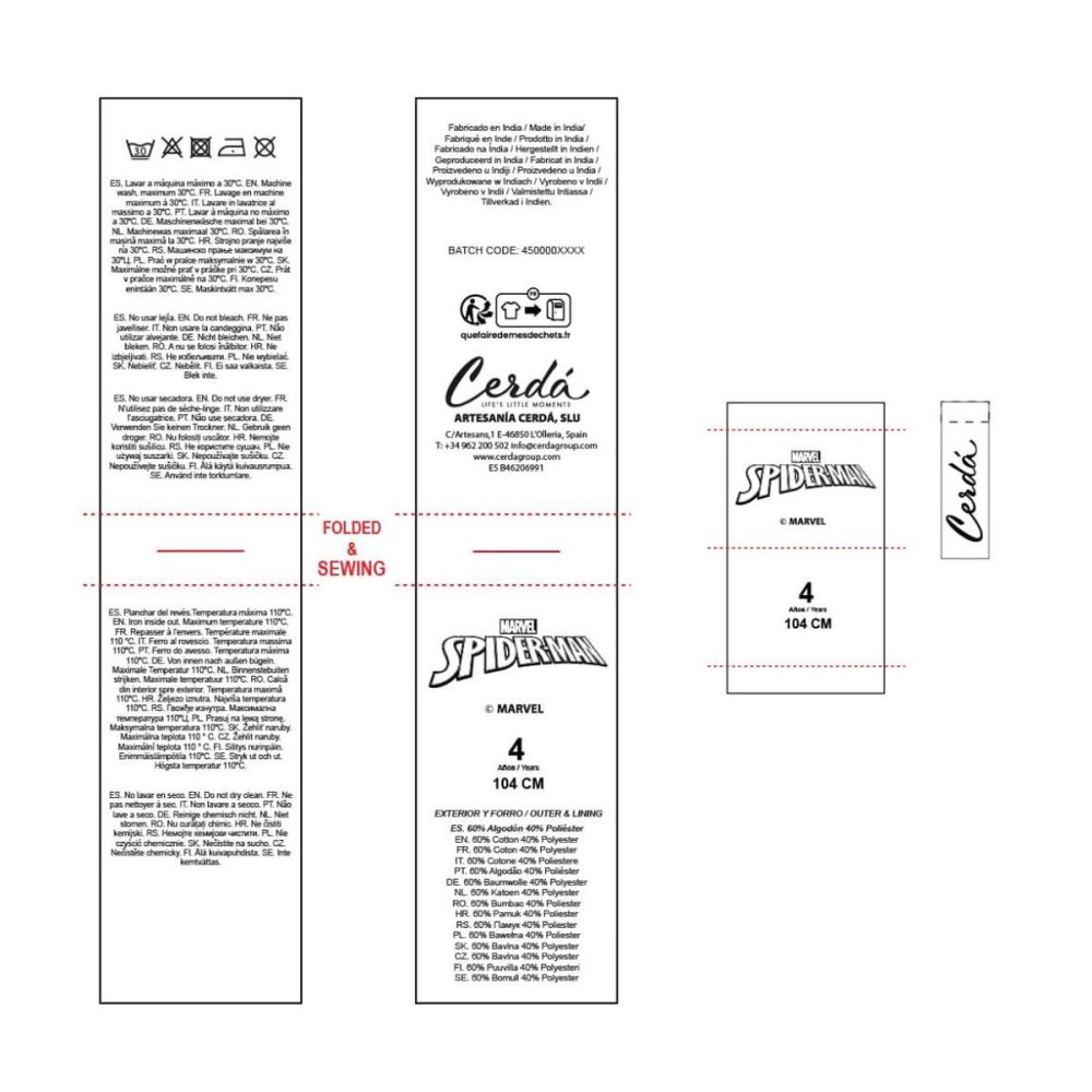 Children’s Hoodie Spider-Man Blue