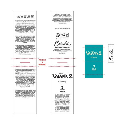 Hooded Sweatshirt for Girls Stitch Moana Beige