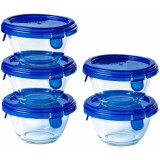 Set of lunch boxes Pyrex Transparent 5 Pieces
