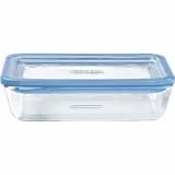 Set of lunch boxes Pyrex Blue Transparent 2,6 L 3 Pieces