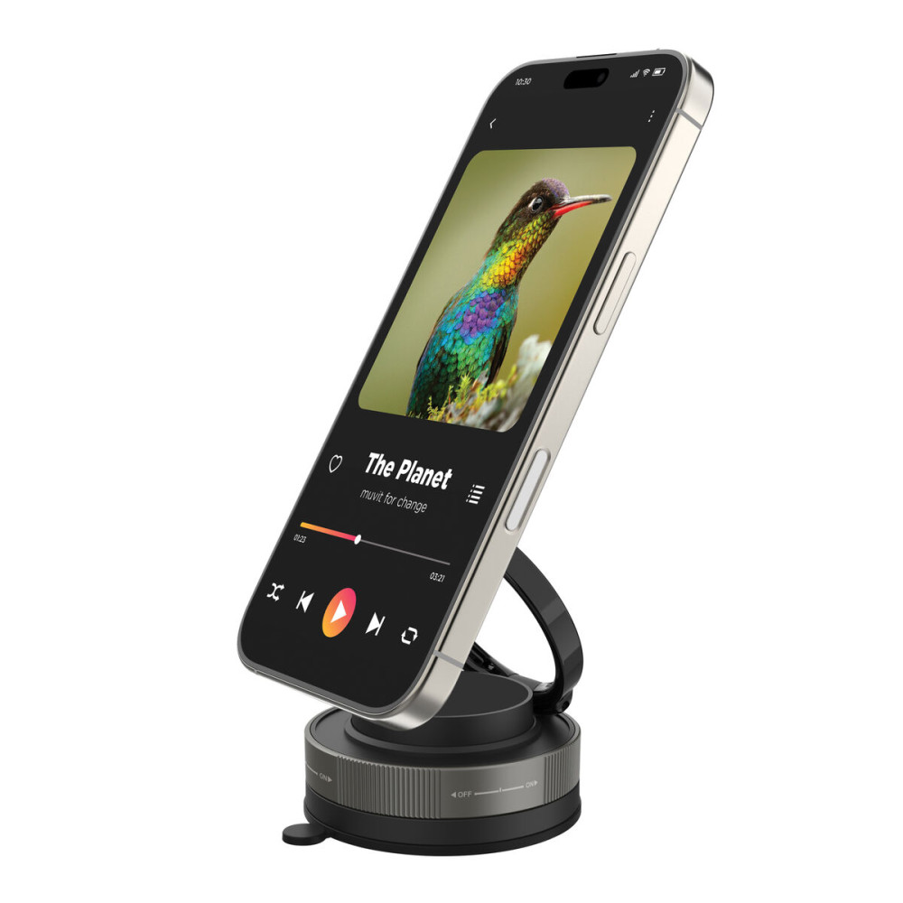 Mobile Support for Cars Muvit MCCHL0035 Black