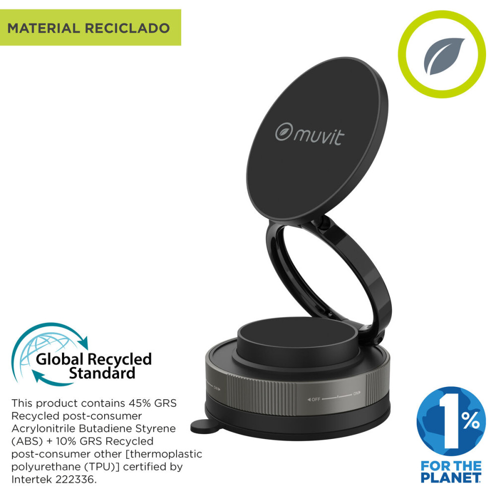 Mobile Support for Cars Muvit MCCHL0035 Black