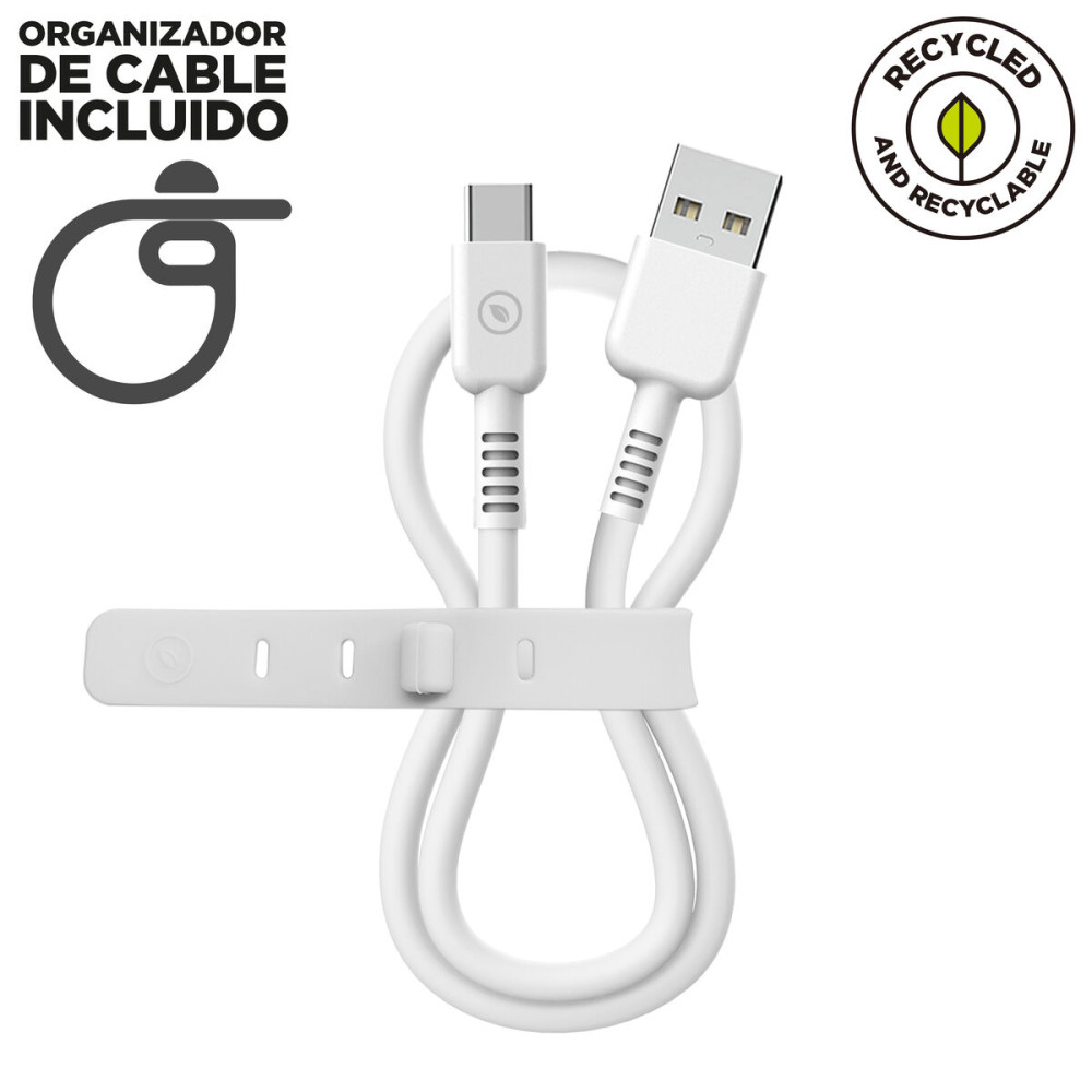 USB Cable Muvit White 20 cm