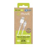 USB Cable Muvit White 20 cm