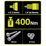 Impact wrench Ryobi RYLL18IW3 R18IW3-0 18 V 400 Nm