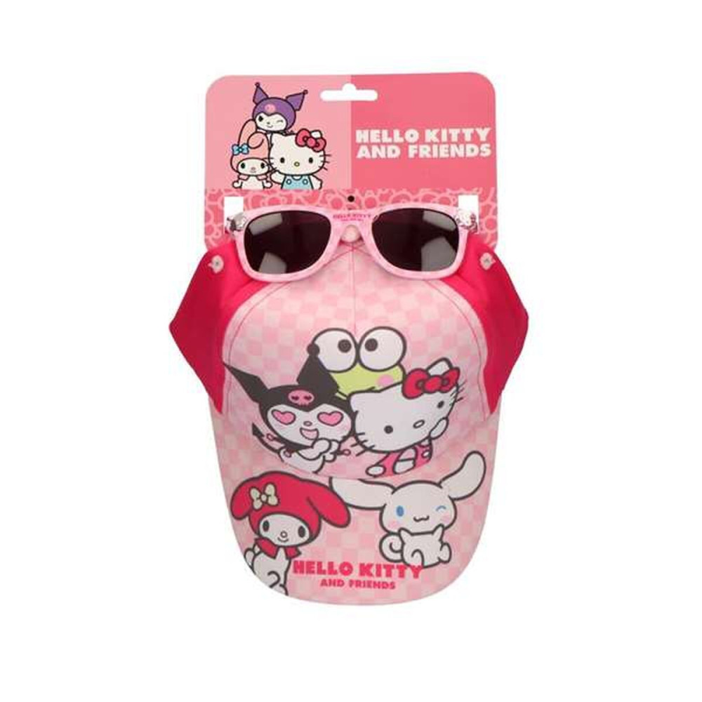 Set of cap and sunglasses Hello Kitty Pink