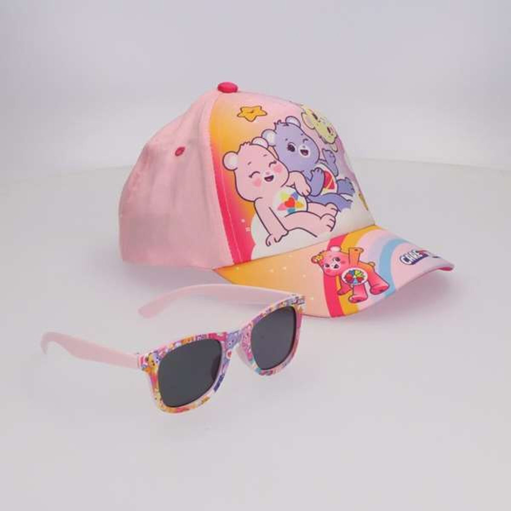 Set of cap and sunglasses Care Bears Pink