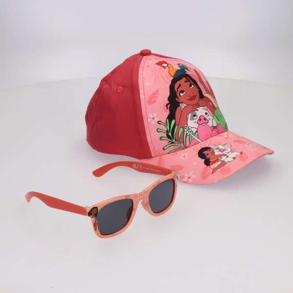 Set of cap and sunglasses Vaiana Pink