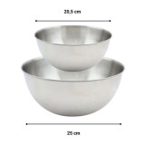 Salad Bowl Fackelmann Vert Stainless steel Plastic 49 X 15 X 30 CM 2 Pieces
