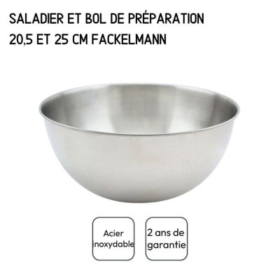 Salad Bowl Fackelmann Vert Stainless steel Plastic 49 X 15 X 30 CM 2 Pieces