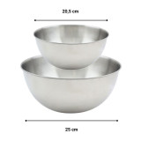 Salad Bowl Fackelmann Vert Stainless steel Plastic 49 X 15 X 30 CM 2 Pieces