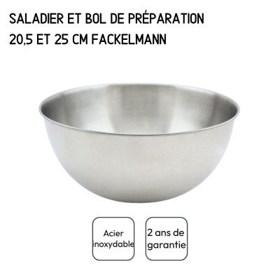 Salad Bowl Fackelmann Vert Stainless steel Plastic 49 X 15 X 30 CM 2 Pieces