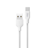 USB A to USB-C Cable Myway White Black 1 m