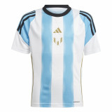 Football T-Shirt Adidas Messi Training Blue White