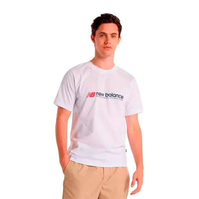 Short-sleeve Sports T-shirt New Balance Professional White