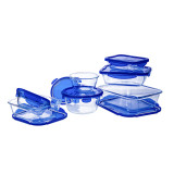 Set of lunch boxes Pyrex Cook & Go Blue Transparent