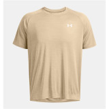 Men’s Short Sleeve T-Shirt Under Armour Tech Textured SS Beige