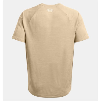 Men’s Short Sleeve T-Shirt Under Armour Tech Textured SS Beige
