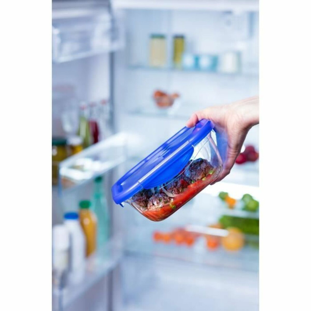 Set of Stackable Hermetically-sealed Kitchen Containers Pyrex Cook & Go Rectangular 0,8 L 5 Pieces