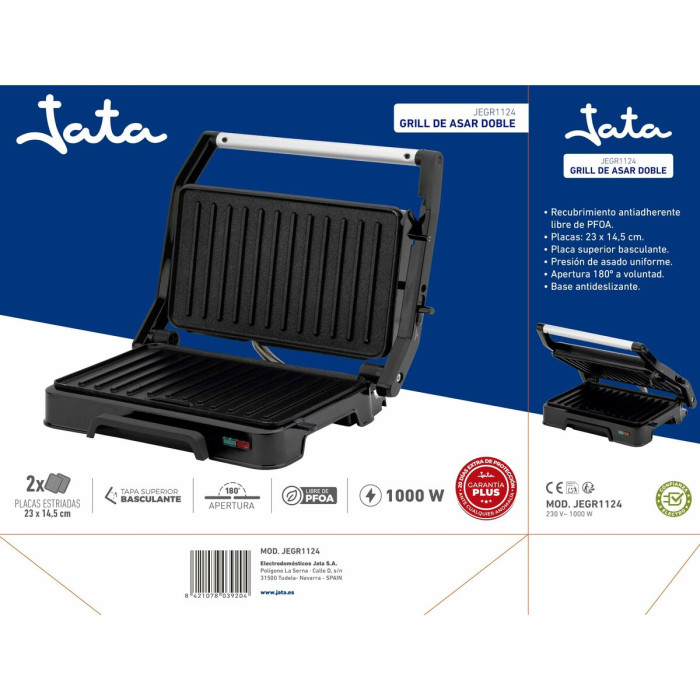 Grill JATA JEGR1124 Black 1000 W
