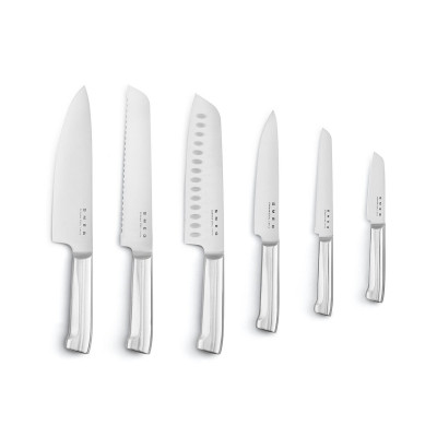 Set of Kitchen Knives and Stand Smeg KBSF02PB