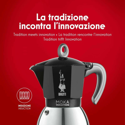 Italian Coffee Pot Bialetti 0006934/NP Black Aluminium