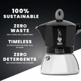 Italian Coffee Pot Bialetti 0006934/NP Black Aluminium