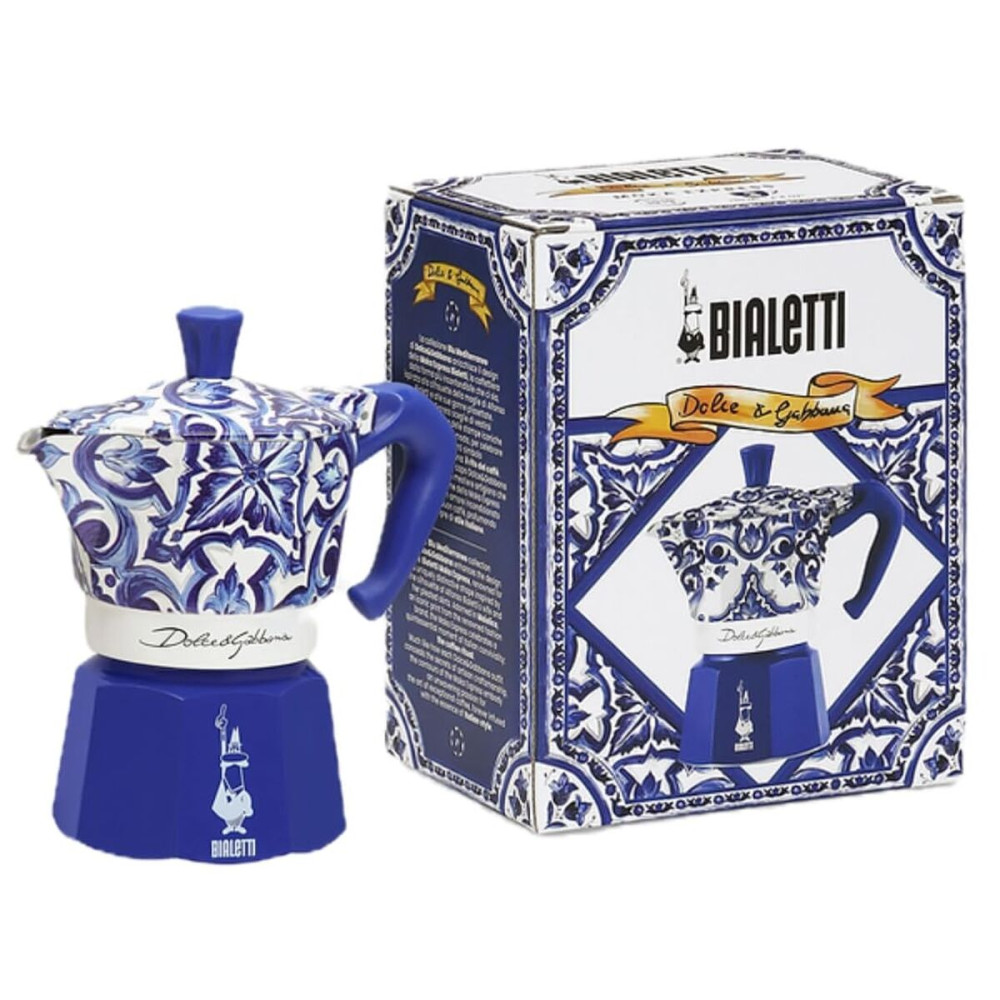 Italian Coffee Pot Bialetti D&G BLU MEDI 4T 150 ml Blue Stainless steel 4 Cups