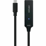 USB Cable NANOCABLE USB 3.2 amplif. C/M-C/H 5m Black 5 m