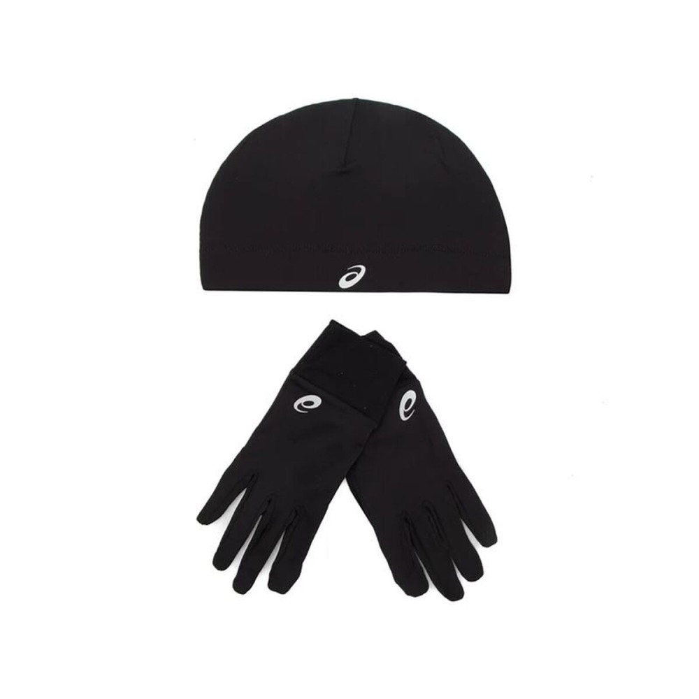Hat & Gloves Asics ASOCS Black Running