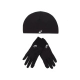 Hat & Gloves Asics ASOCS Black Running