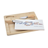 Cheese board DKD Home Decor Bamboo Stoneware 24,5 x 20 x 1,2 cm Sailor