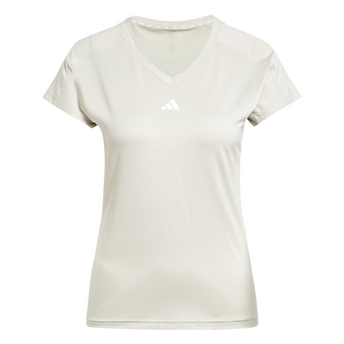 Women’s Short Sleeve T-Shirt Adidas Aeroready Minimal Beige Fitness