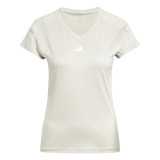Women’s Short Sleeve T-Shirt Adidas Aeroready Minimal Beige Fitness