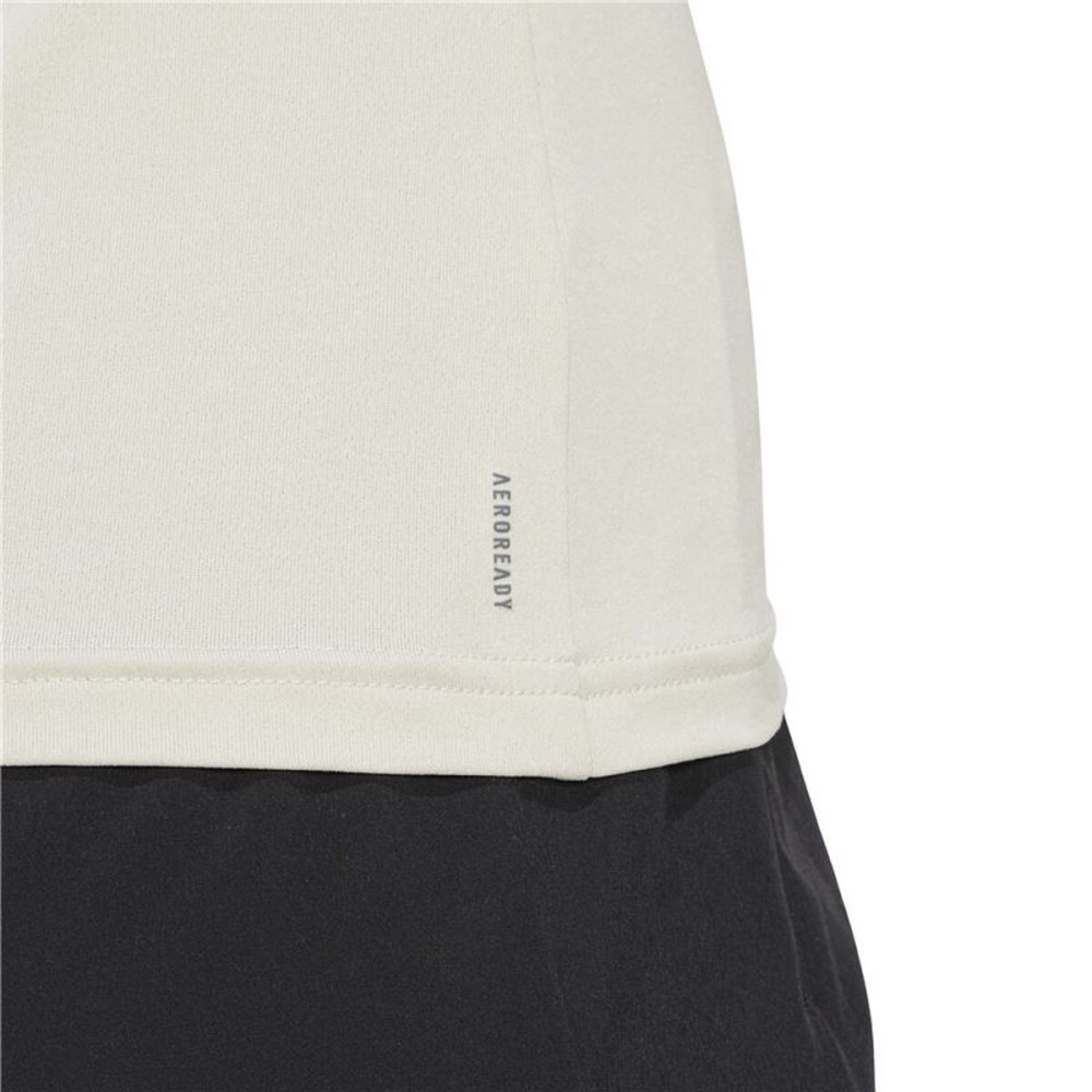 Women’s Short Sleeve T-Shirt Adidas Aeroready Minimal Beige Fitness