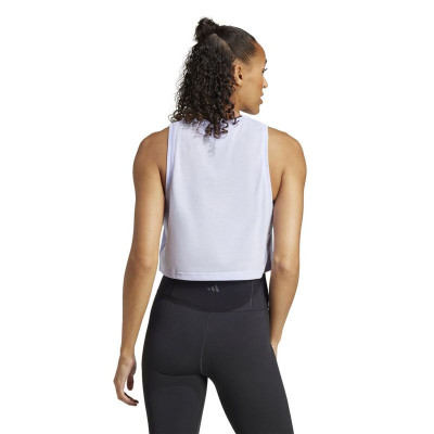 Women's Sleeveless T-shirt Adidas We Tank Light Blue Fitness